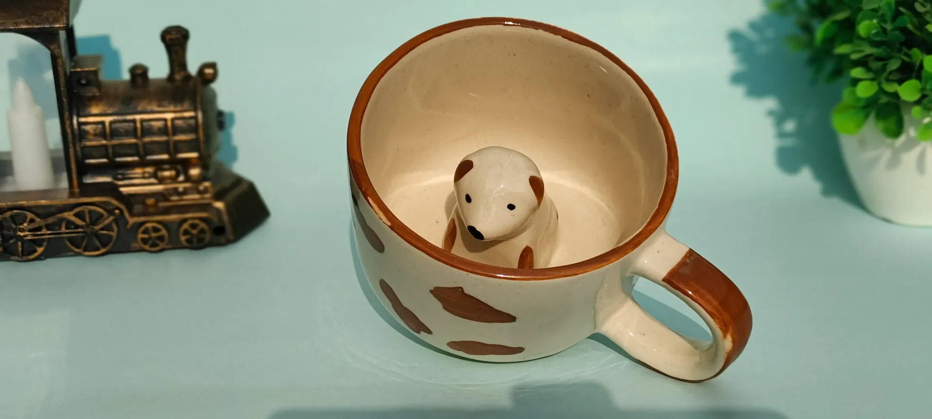 "Peek-a-Boo Puppy" Surprise Ceramic Coffee Mug