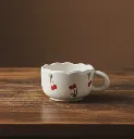 "Cherry Scallop" Dessert Bowl / Cereal Mug